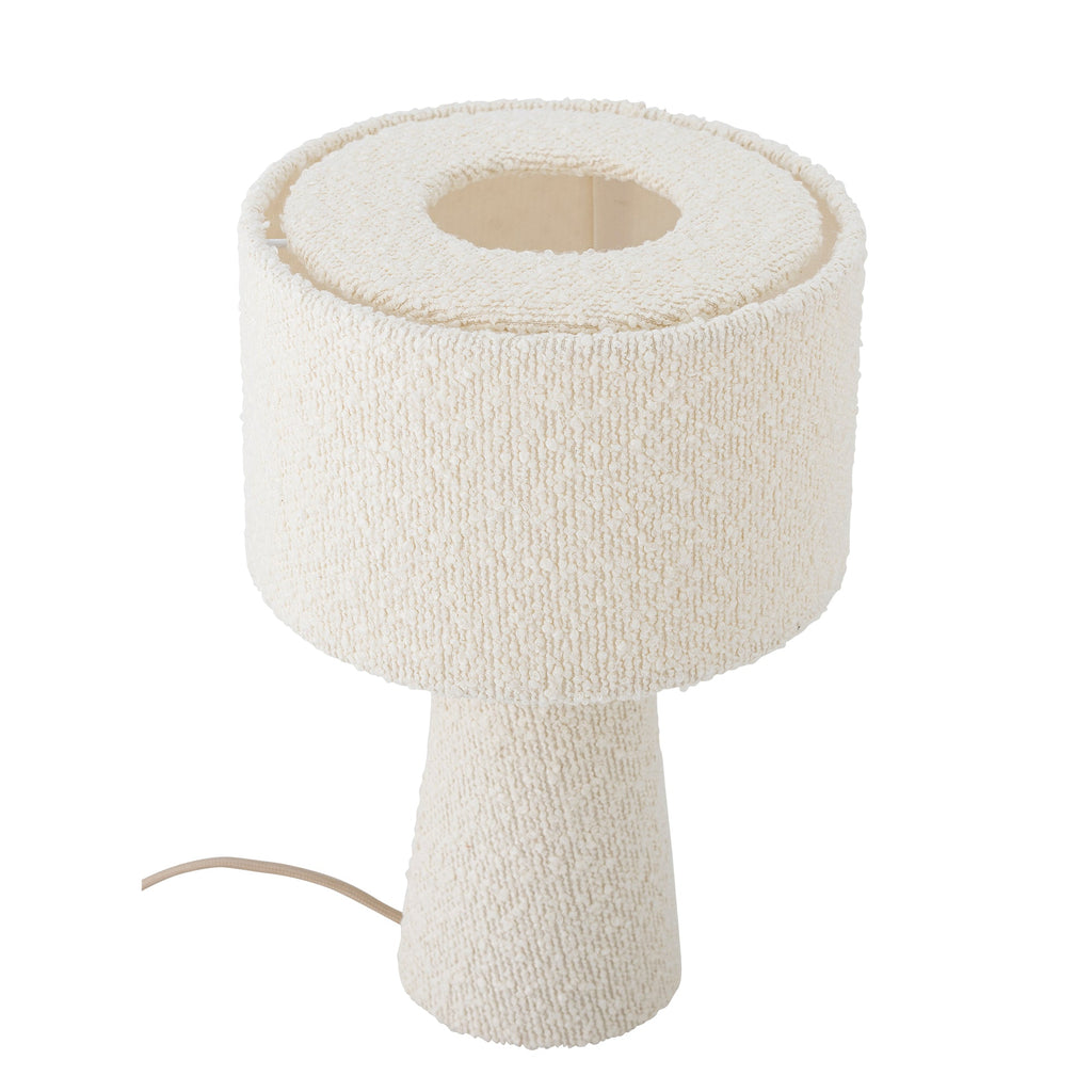 Emmie - Lampe À Poser - Blanc - Polyester