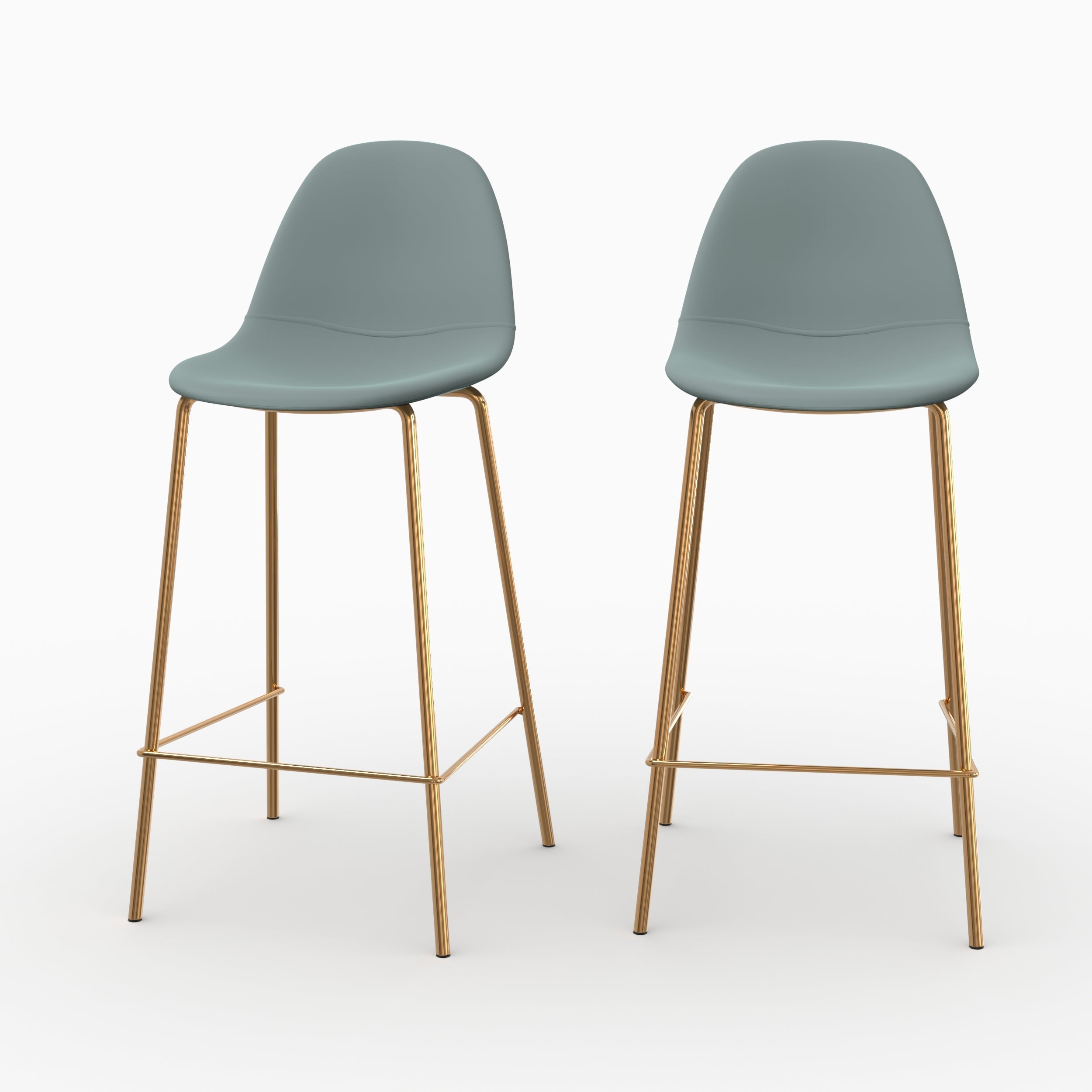 Lot De 2 Tabourets De Bar Henrik - Vert