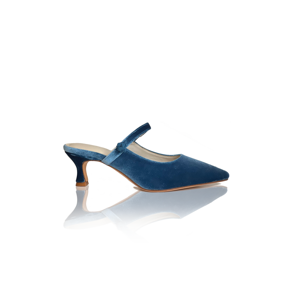 Mules Mary Jane Velvet 45