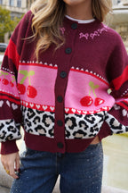 Gilet Cherry On The Cake Bordeaux