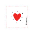 Serviette En Papier Amour