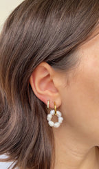Boucles D'Oreilles Flower Hoops