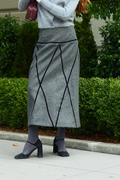 Jupe Losange Shetland Anthracite
