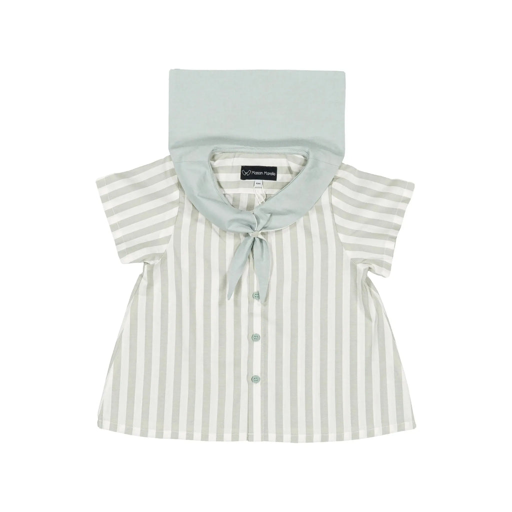 Blouse Monge - Rayé Vert Menthe