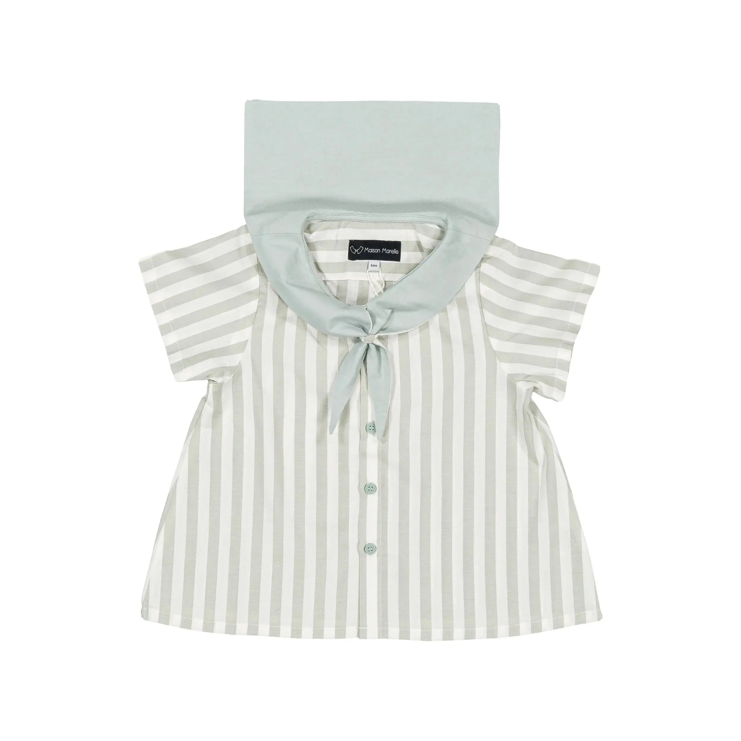 Blouse Monge - Rayé Vert Menthe