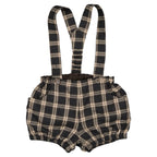Bloomer À Bretelles Ternes - Tartan Gris