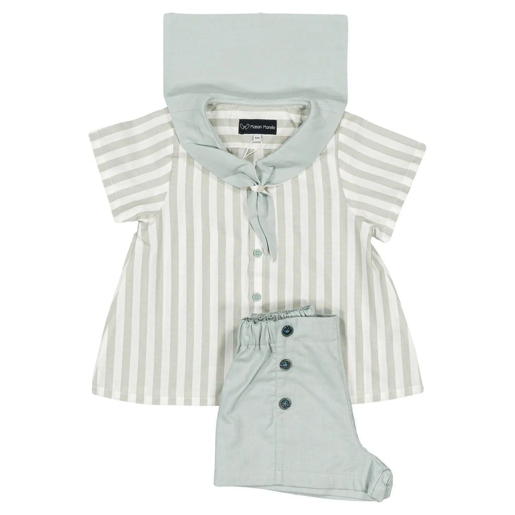 Blouse Monge - Rayé Vert Menthe