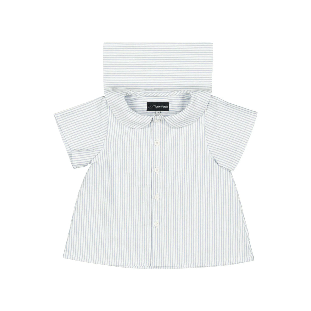 Blouse Monceau - Rayé Bleu Clair