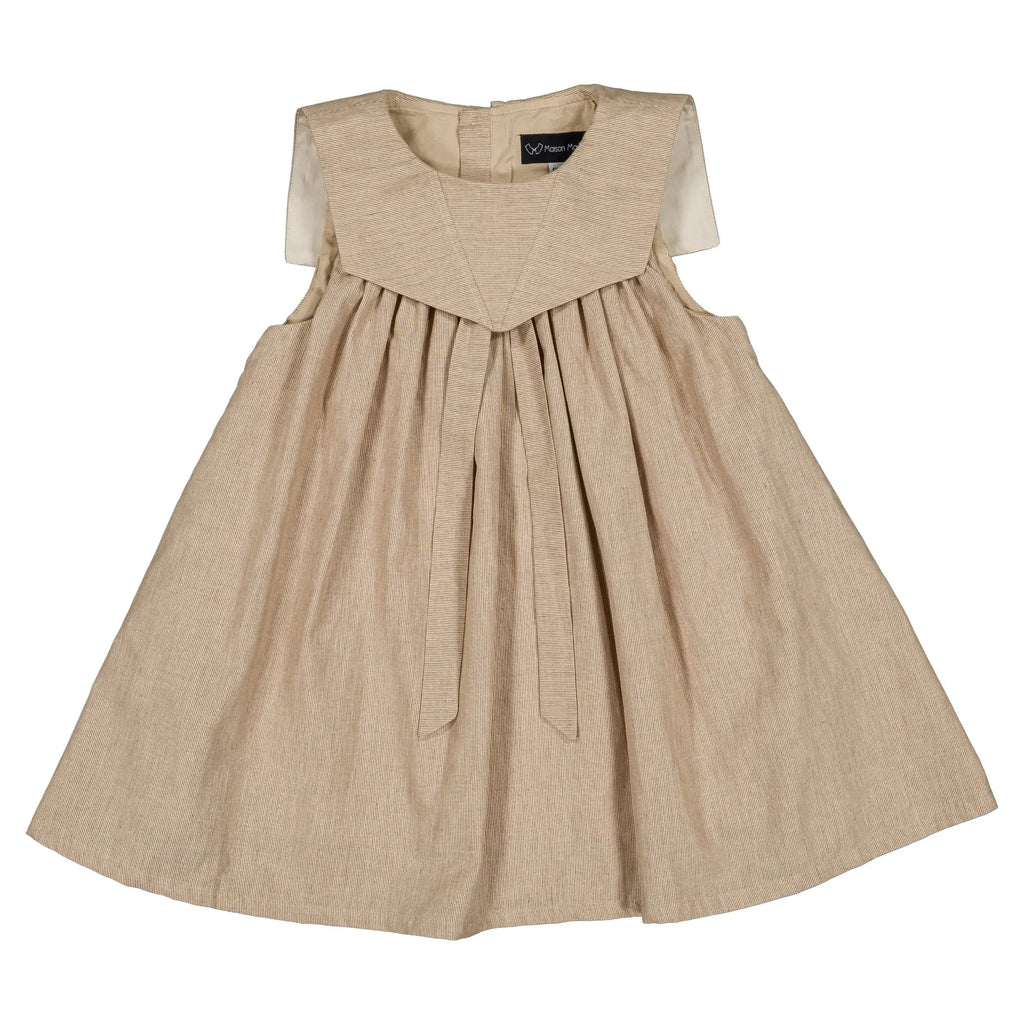 Robe Elie - Beige Fines Rayures