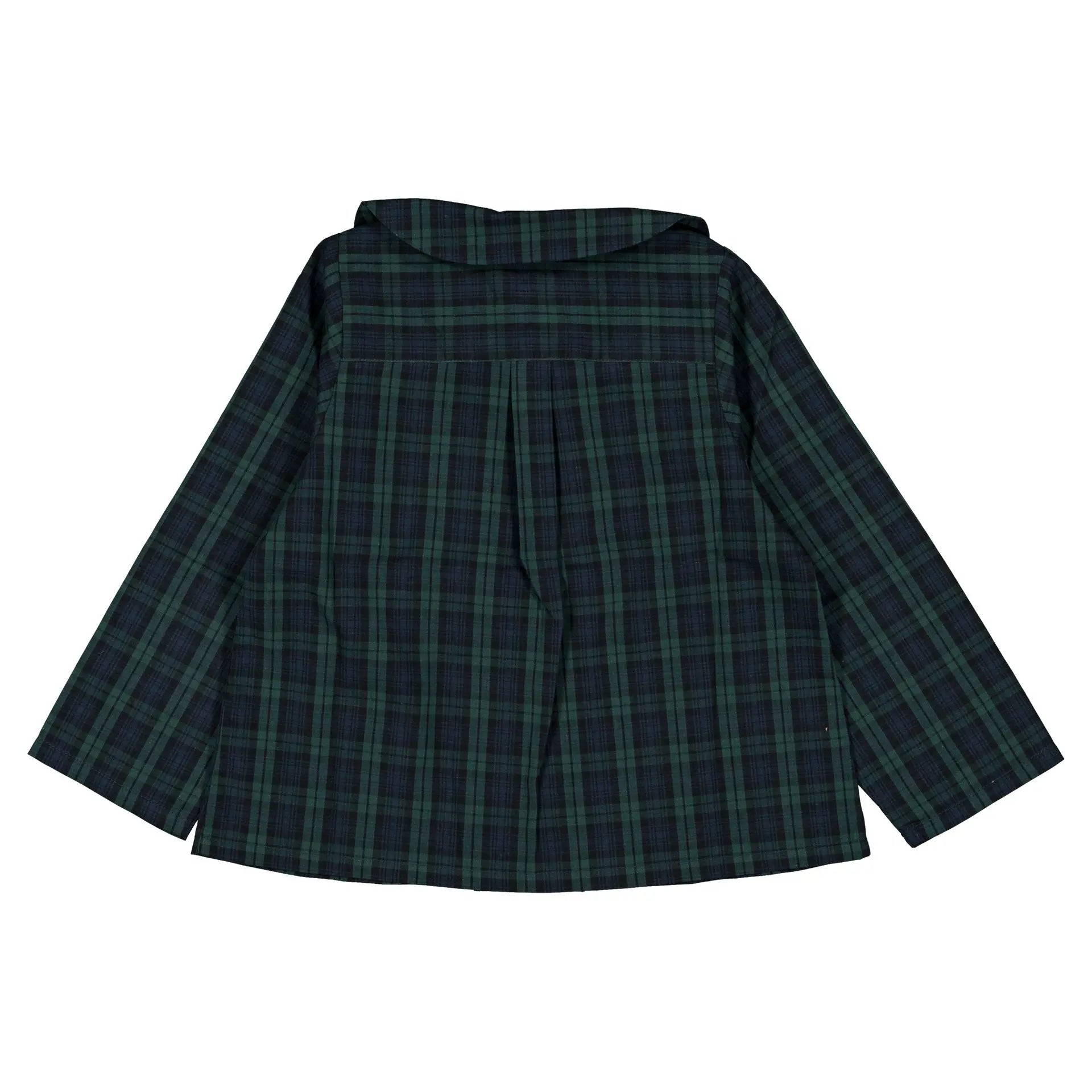 Blouse Convention-Tartan Bleu