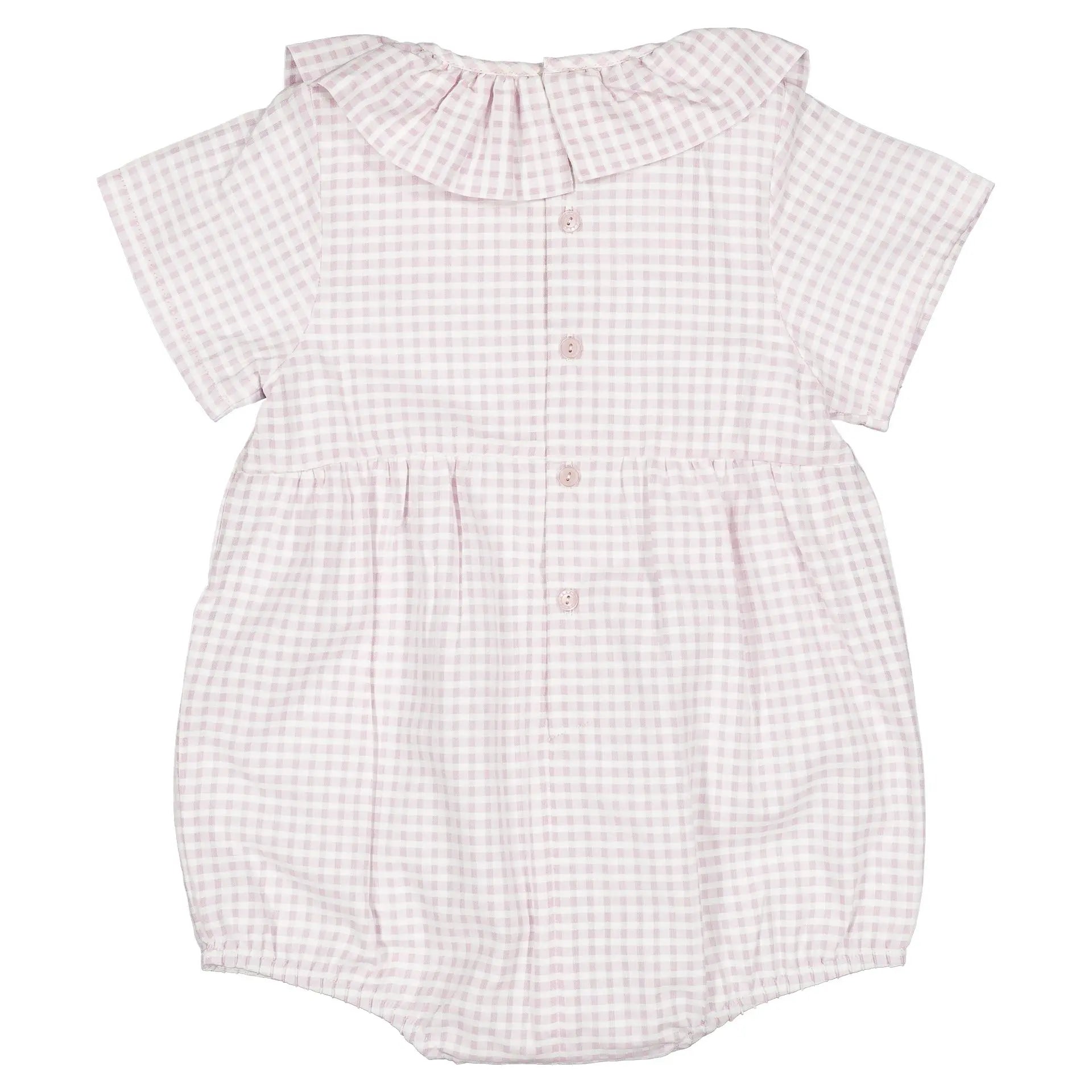 Barboteuse Dupleix - Vichy Rose