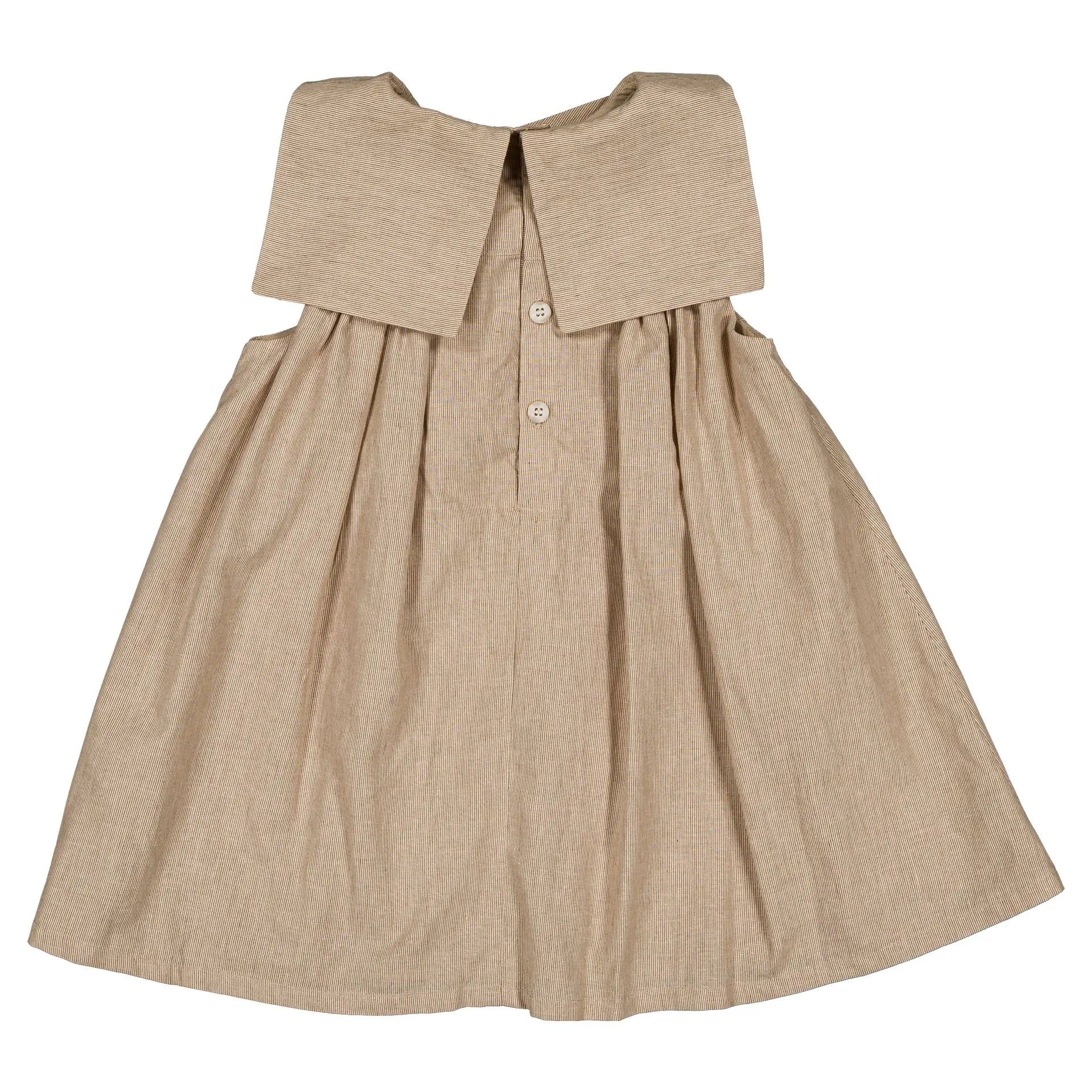 Robe Elie - Beige Fines Rayures