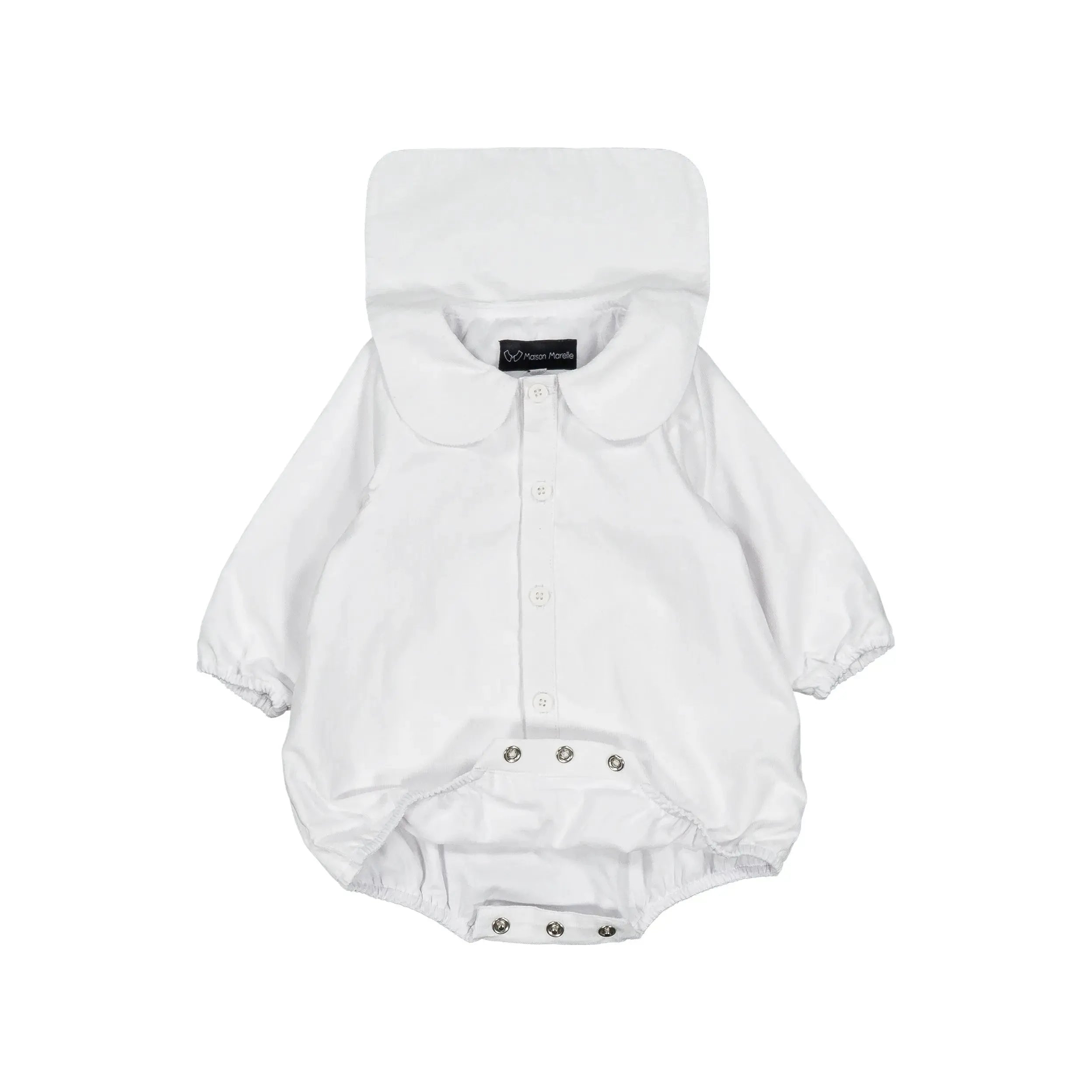 Barboteuse Basilique - Velours Ml Blanc