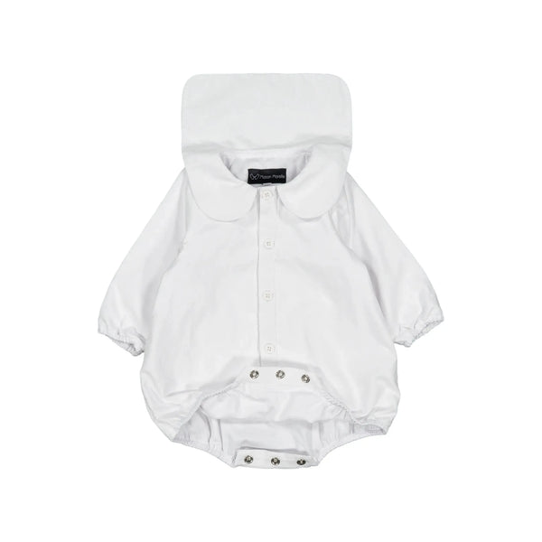 Barboteuse Basilique - Velours Ml Blanc