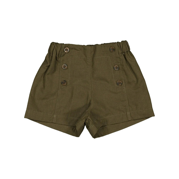 Short Sevres - Lin Vert Olive