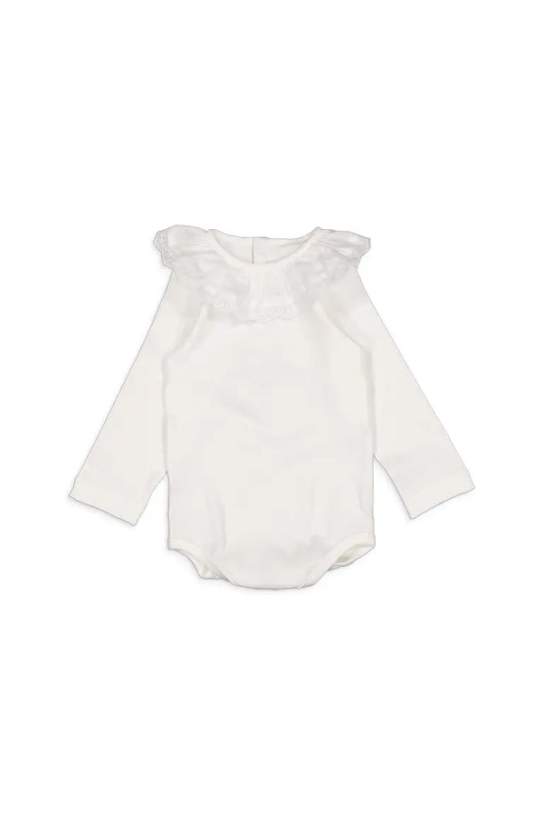Body Brea - Col Avec Broderie - Blanc