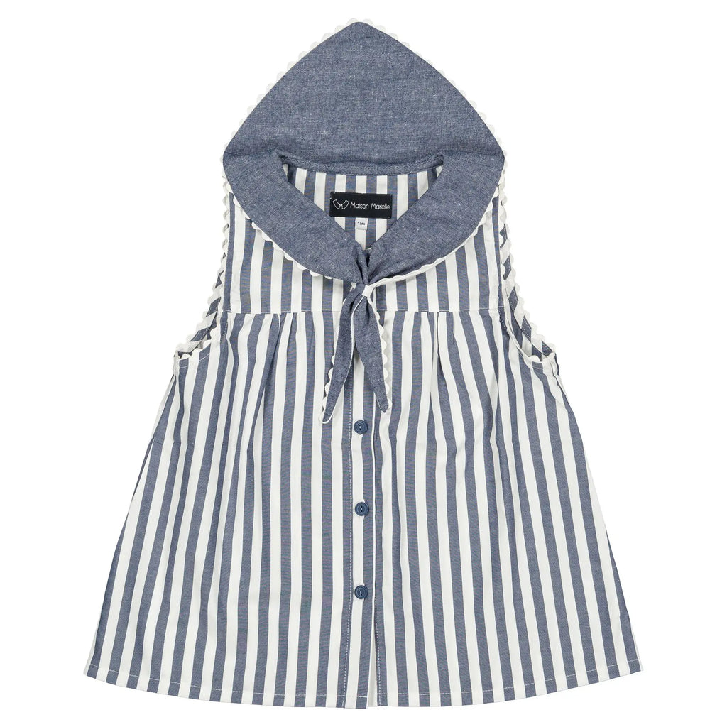 Blouse Trudaine - Rayé Bleu Foncé