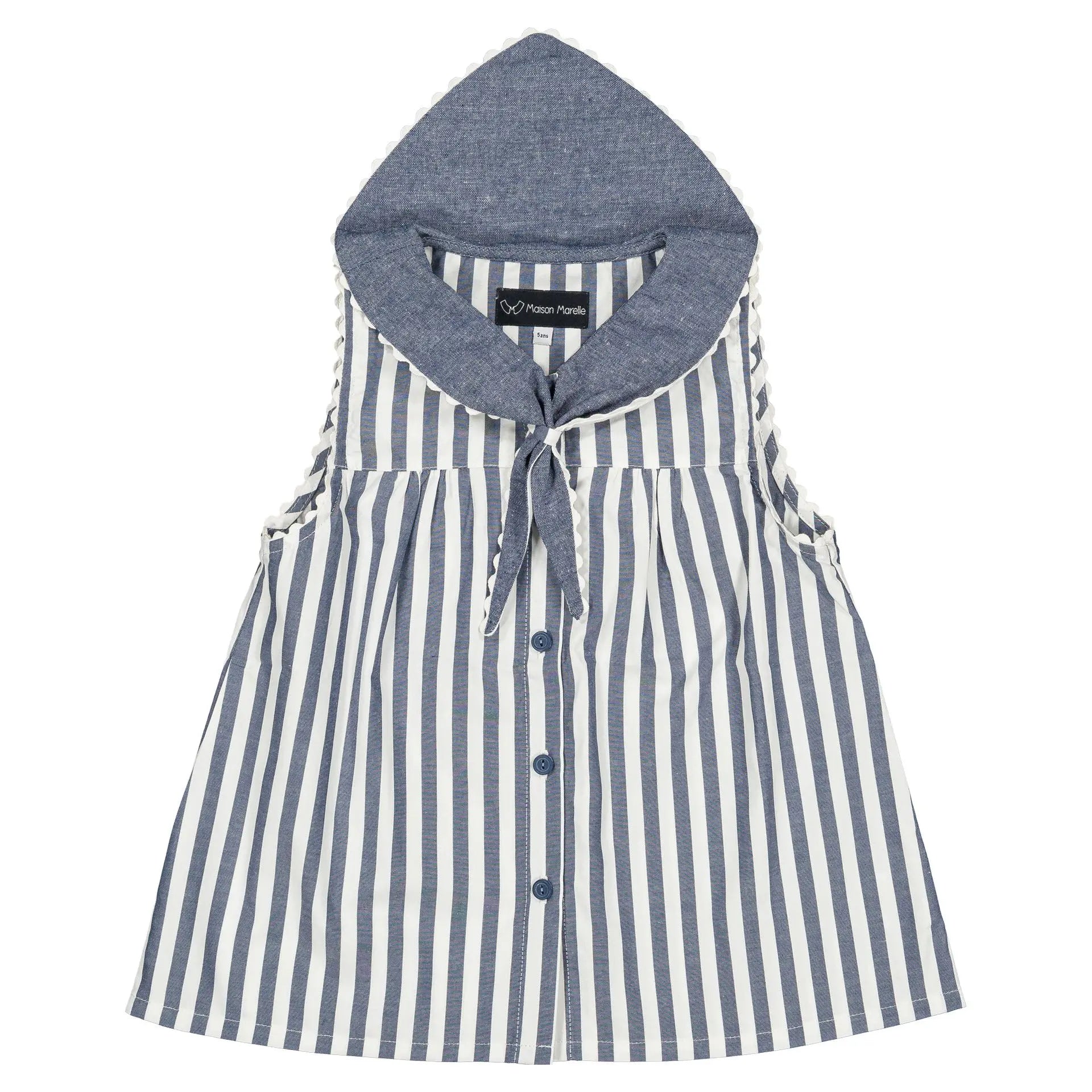 Blouse Trudaine - Rayé Bleu Foncé