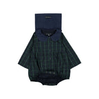 Barboteuse Bac - Tartan Bleu