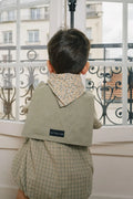 Foulard Vendôme - Fleurs Camel &Vert