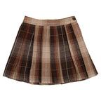 Jupe Py - Plissé Tartan Marron