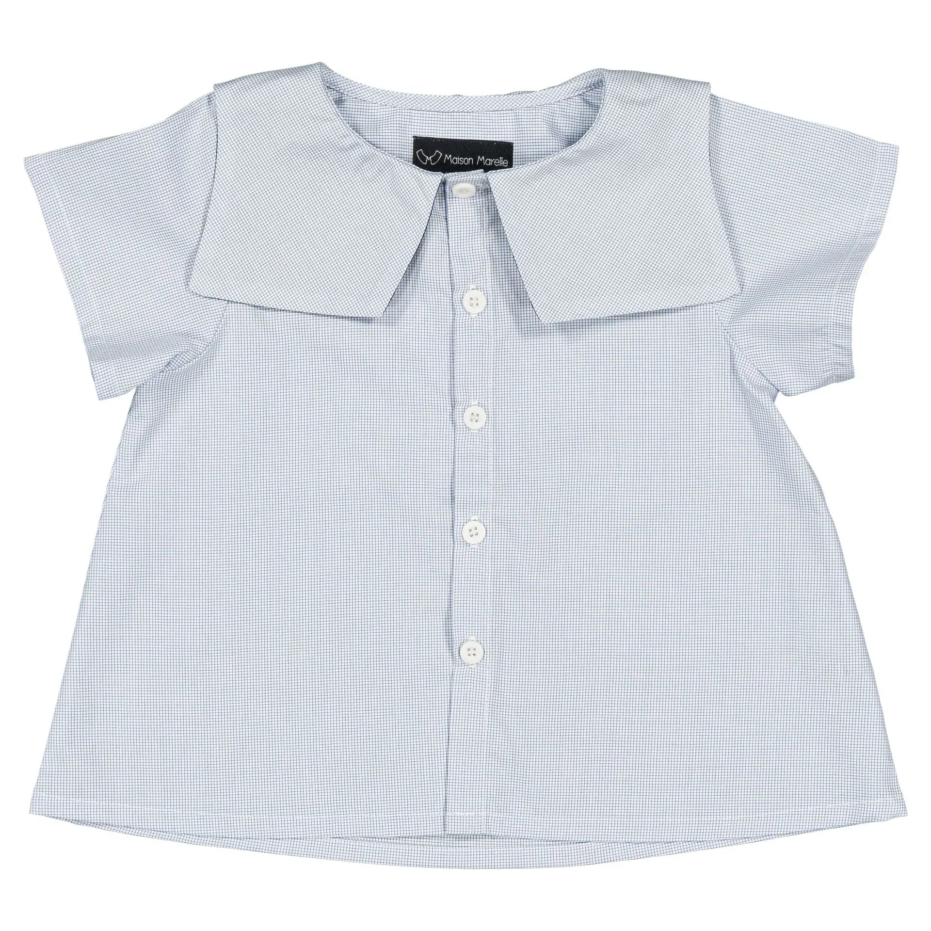 Blouse Clichy - Petits Carreaux Écolier