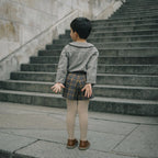 Short Sevres - Tartan Orange - Taupe