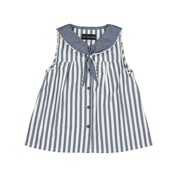 Blouse Trudaine - Rayé Bleu Foncé
