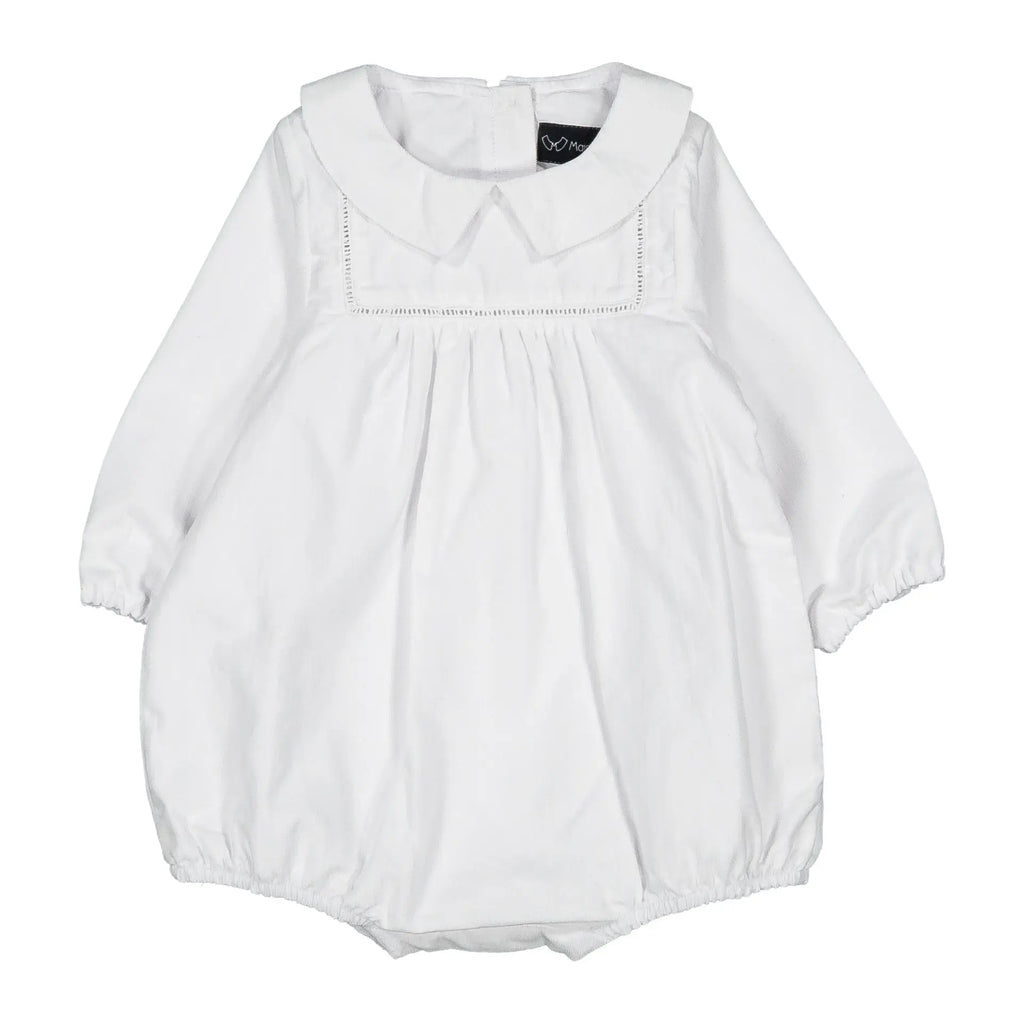 Barboteuse Jourdain - Cérémonie Velours Blanc