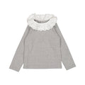 T-Shirt Vavin - Col Avec Broderie - Gris