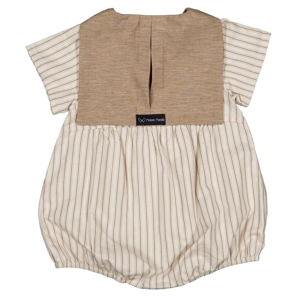 Barboteuse Cambon - Rayures Sable