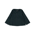 Blouse Convention-Tartan Bleu