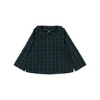 Blouse Convention-Tartan Bleu