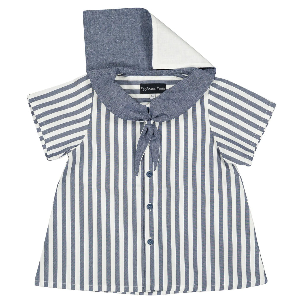 Blouse Monge - Rayé Bleu Foncé