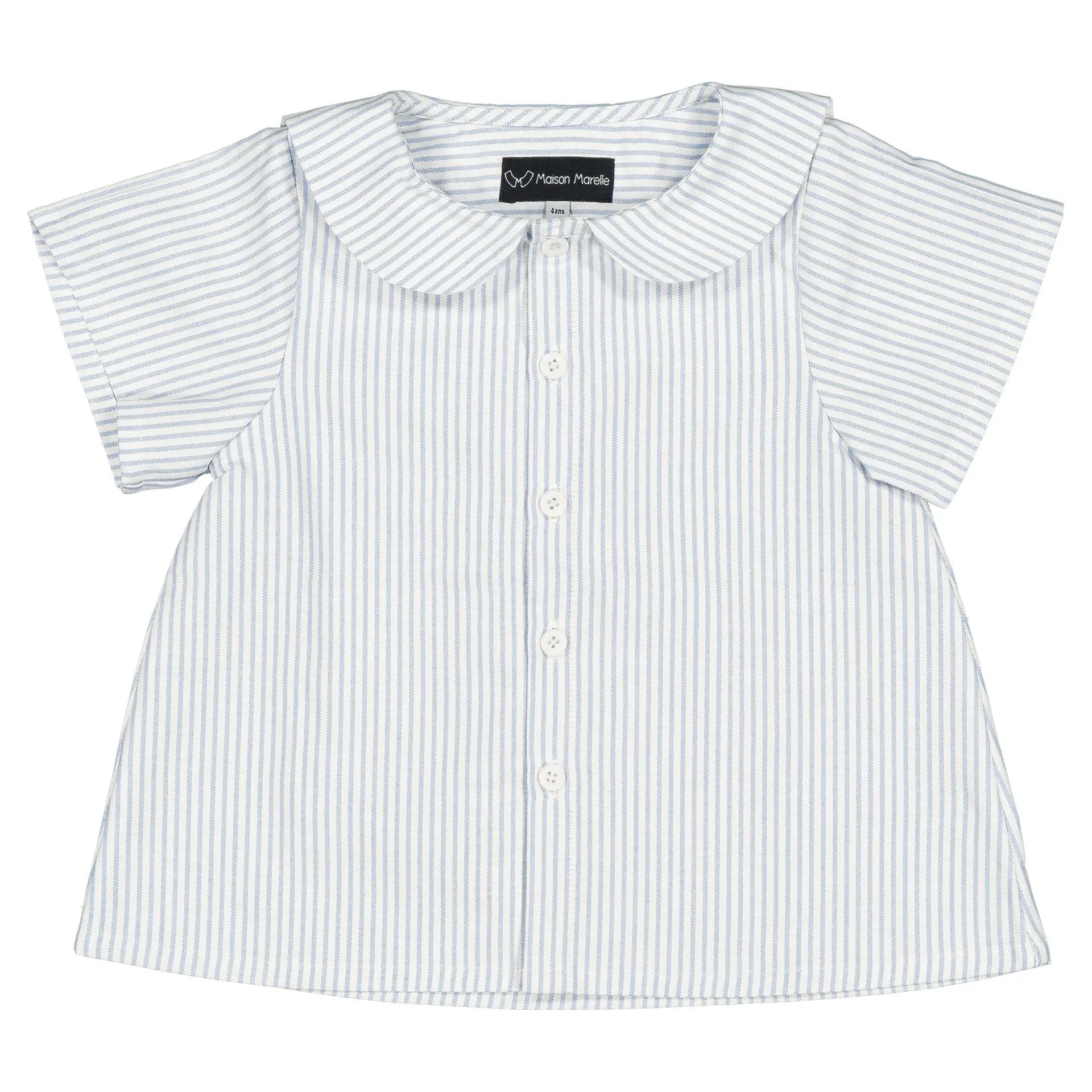 Blouse Monceau - Rayé Bleu Clair
