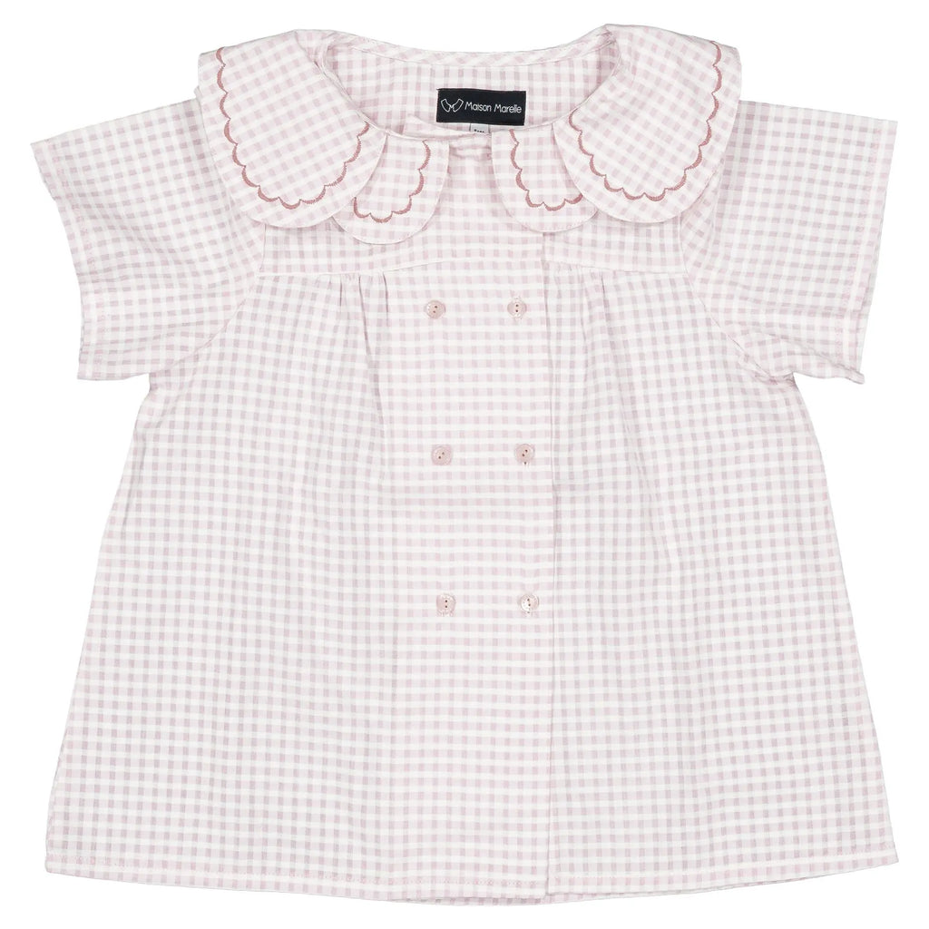 Blouse Nollet - Vichy Rose