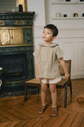 Blouse Monceau - Carreaux Vert Sauge