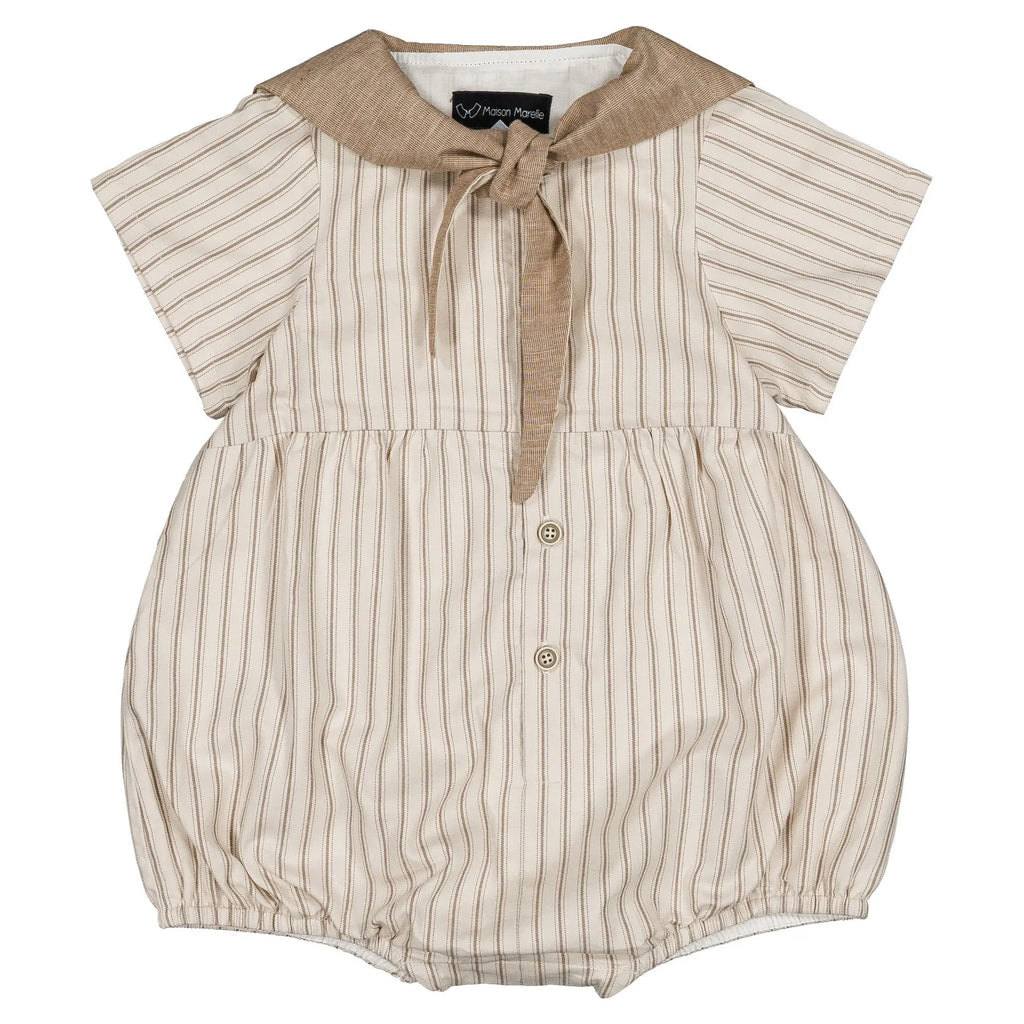 Barboteuse Cambon - Rayures Sable