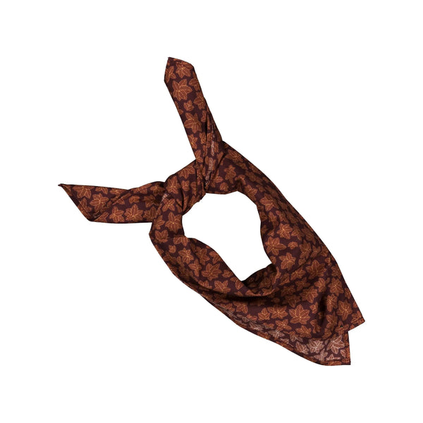 Foulard Vendôme - Fleurs Bordeaux
