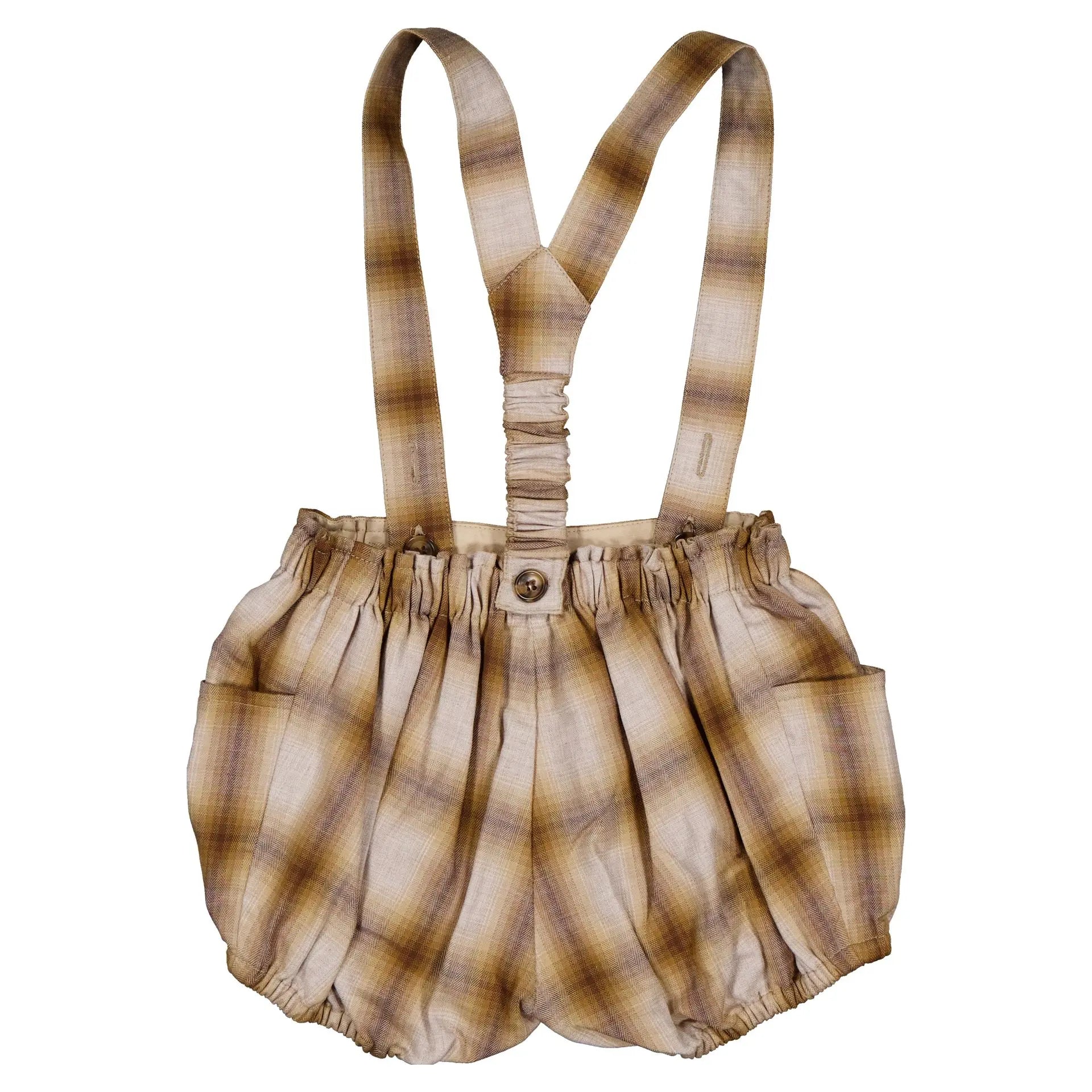 Bloomer À Bretelles Ternes - Tartan Miel