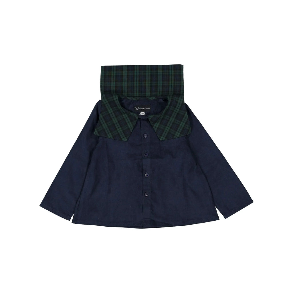 Blouse Clichy - Velours Bleu
