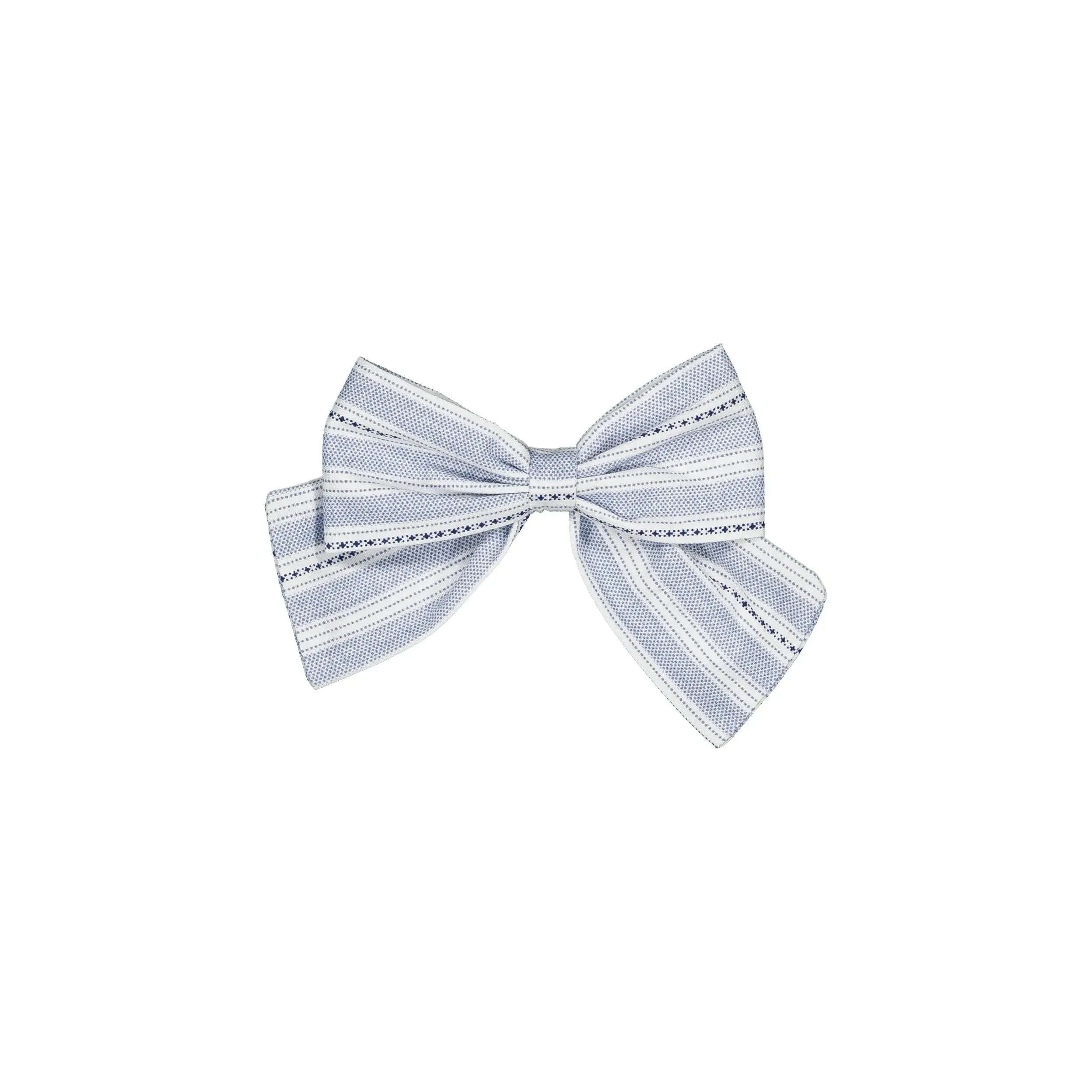 Barrette Halles - Rayé Bleu Pastel