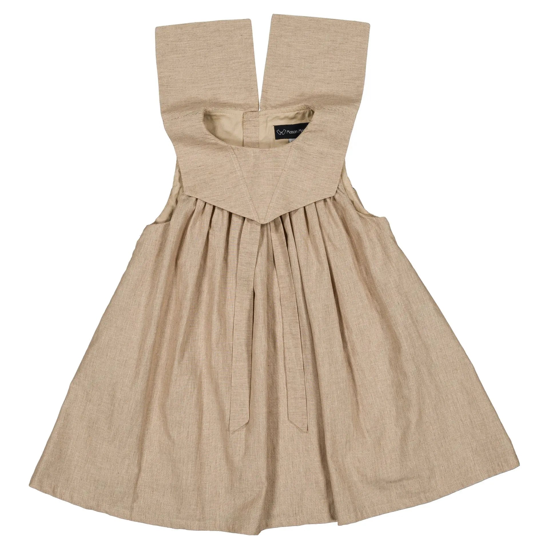 Robe Elie - Beige Fines Rayures
