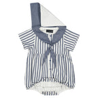 Barboteuse Cambon - Rayé Bleu Foncé