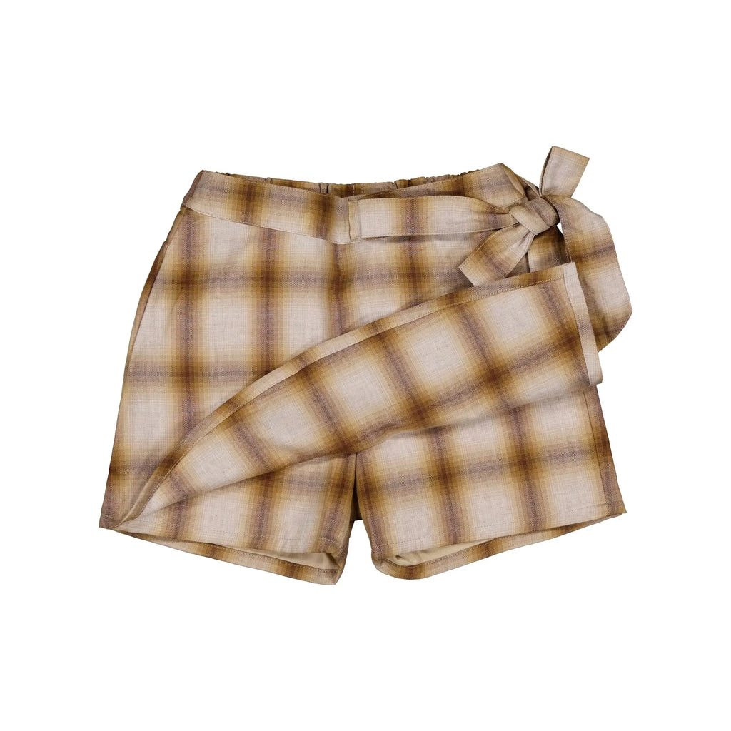Jupe-Short Pleyel - Tartan Miel