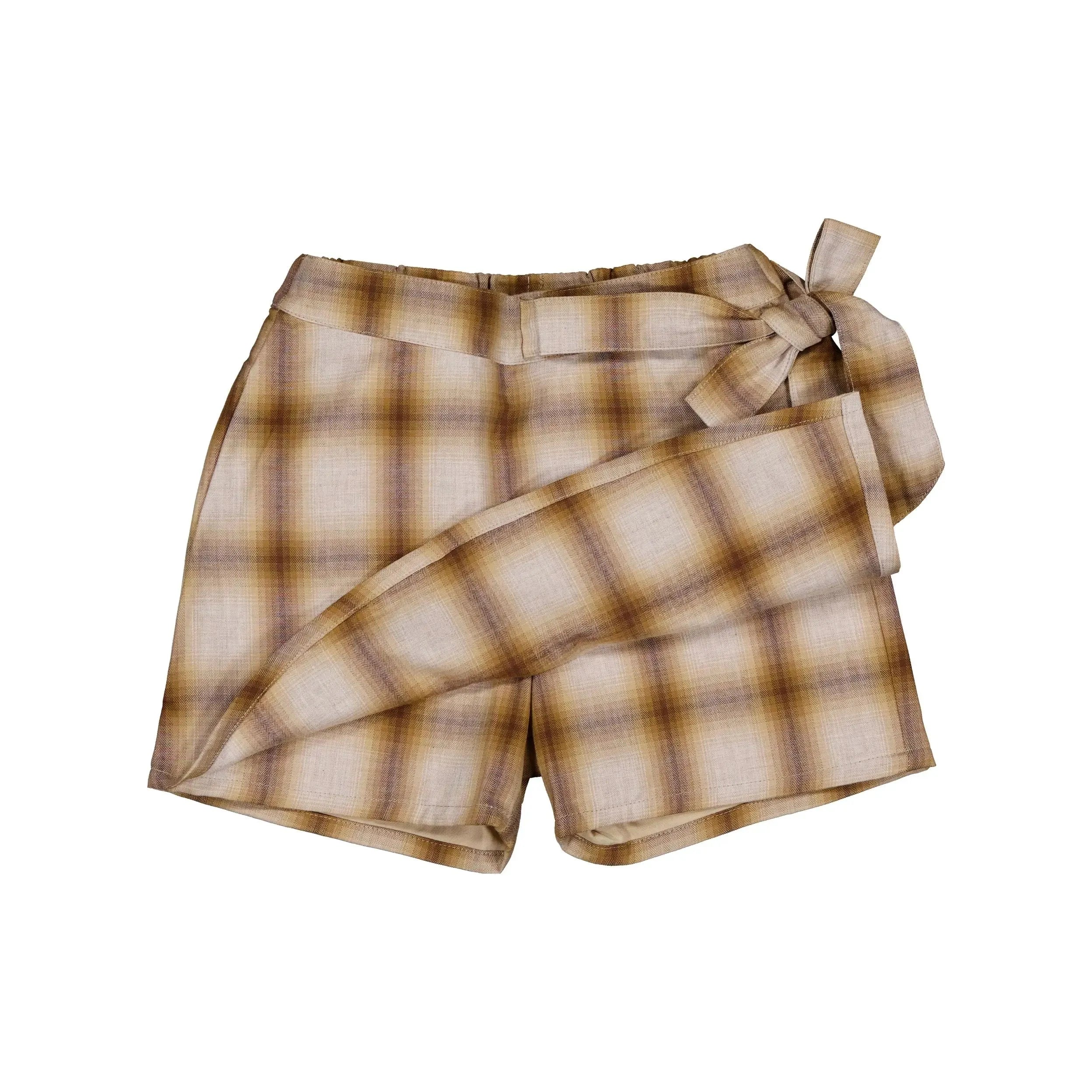 Jupe-Short Pleyel - Tartan Miel