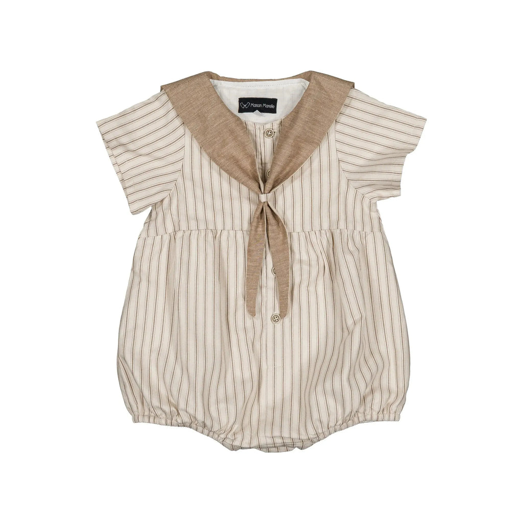 Barboteuse Cambon - Rayures Sable