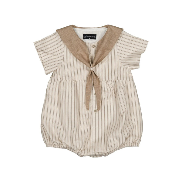 Barboteuse Cambon - Rayures Sable