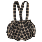 Bloomer À Bretelles Ternes - Tartan Gris