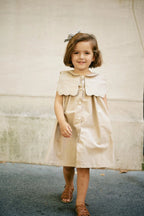 Robe Elysée - Beige Fines Rayures